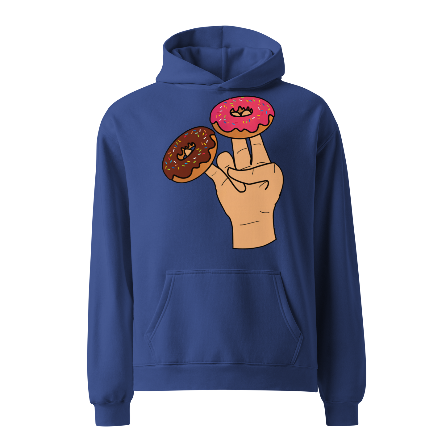 Two in the pink, One in the doughnut hoodie