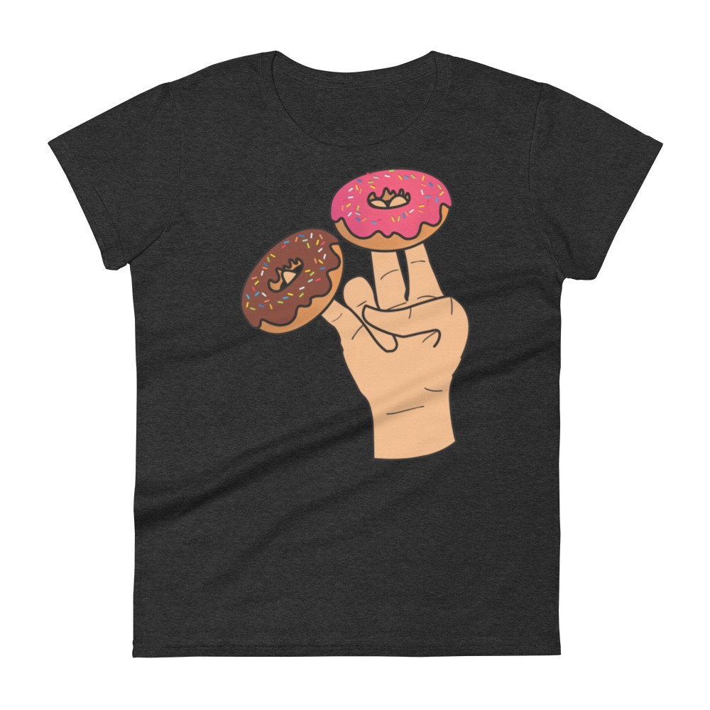 Two in the pink, One in the doughnut t-shirt